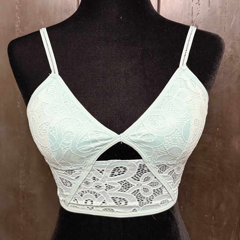 Aquamarine /Blue lace bralette - Size Small